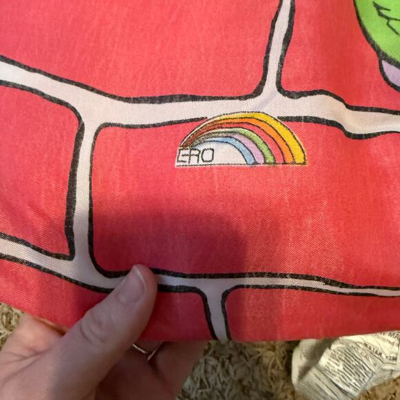 Vintage Ninja Turtles Kids Sleeping Bag 90s Cartoon Bedding Turtle Power - Picture 4 of 7